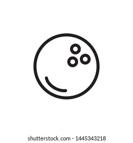 Bowling Ball Icon Vector Illustration