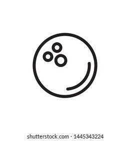 Bowling Ball Icon Vector Illustration