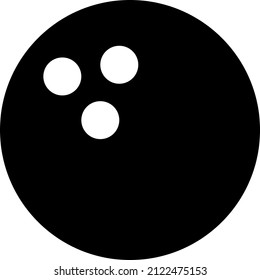 Bowling ball icon vector illustration.eps