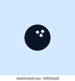 bowling ball icon. bowling ball vector illustration