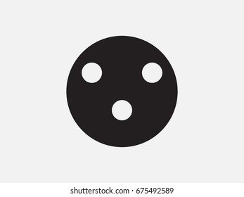 Bowling ball, icon, vector illustration of Eps10