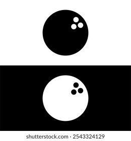 Bowling ball icon. Vector image