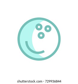 bowling ball icon vector. bowling ball modern style design