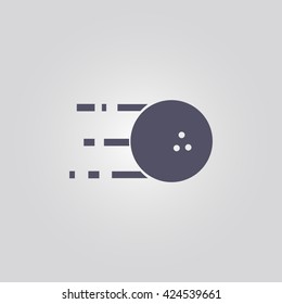 bowling ball icon. bowling ball vector. bowling ball sign