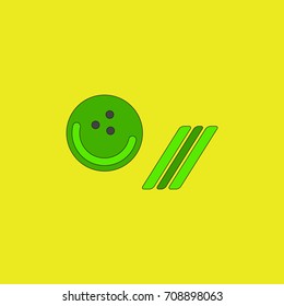 Bowling ball icon. Vector stock