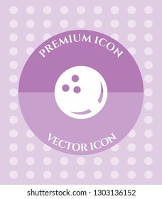 Bowling Ball Icon for Web. Application, Software & Graphic Design.