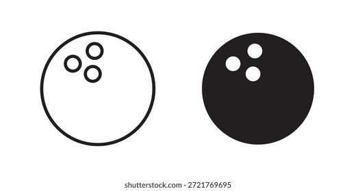 Icono de bola de bolos para su diseño de Sitio web, logotipo, App, interfaz de usuario. EPS10