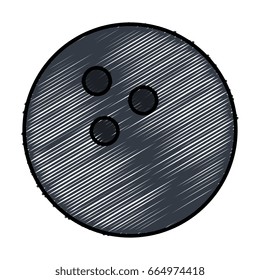 bowling ball isolated icon