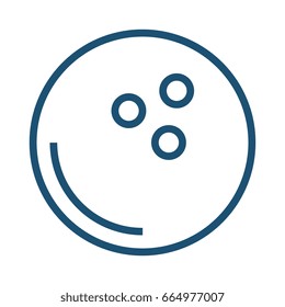 bowling ball isolated icon