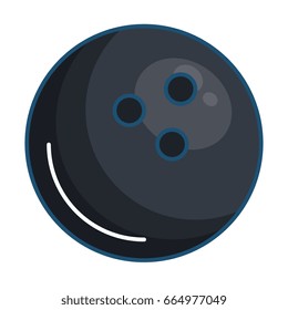 bowling ball isolated icon