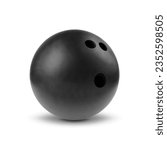 Bowling ball isolated on white background. EPS10 vector
