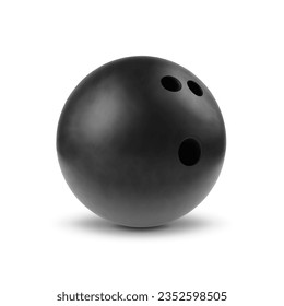 Bowling ball isolated on white background. EPS10 vector