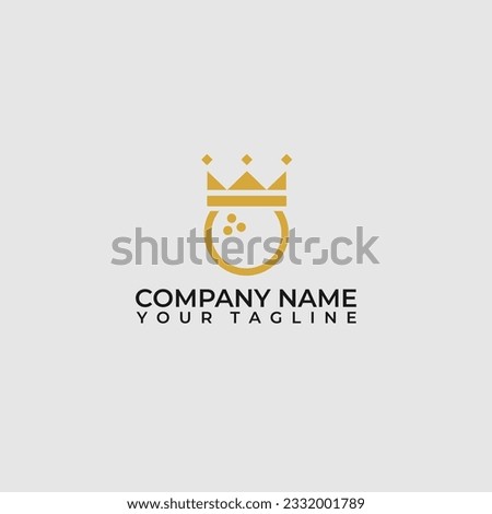Bowling ball with king crown logo.