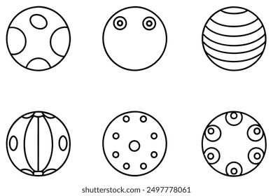 Bowling Ball Line Art Creative Drawing Concepts