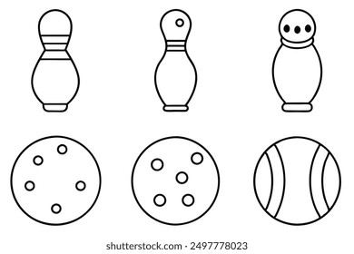 Bowling Ball Line Art Innovative Art Illustrations