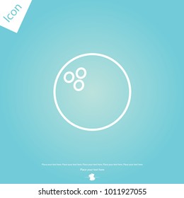 Bowling ball line icon