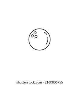 Icono de la línea de bolas de bolas Ilustración vectorial diseño gráfico signo plano