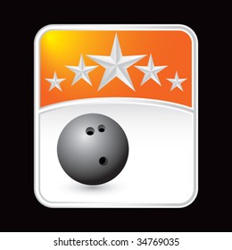 bowling ball on superstar background