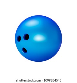 Bowling ball on a white background.Multicolored bowling balls in vector.Realistic bowling balls.