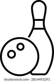 Bowling Ball And Pin Icon