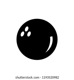 Bowling ball and pin icon. Bowling pins with ball icon. Bowling game. Simple icon skittles with ball. Logo template. Bowling club, tournaments. Sport icon.