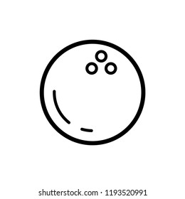 Bowling ball and pin icon. Bowling pins with ball icon. Bowling game. Simple icon skittles with ball. Logo template. Bowling club, tournaments. Sport icon.