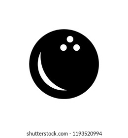 Bowling ball and pin icon. Bowling pins with ball icon. Bowling game. Simple icon skittles with ball. Logo template. Bowling club, tournaments. Sport icon.