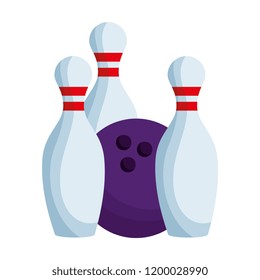 bowling ball and pines icon