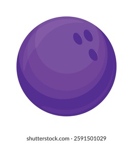 
bowling ball purple vector design