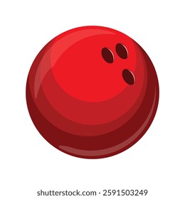 
bowling ball red vector design