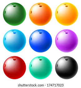 Bowling ball set