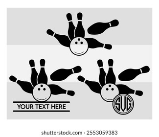 Bowling With Ball , Bowling Silhouette, Bowling Game, Bowling Ball, Strike, Pins Png, Outline, Clipart, 