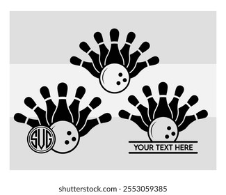 Bowling With Ball , Bowling Silhouette, Bowling Game, Bowling Ball, Strike, Pins Png, Outline, Clipart, Clipart