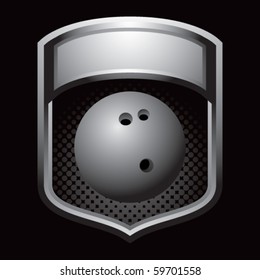 bowling ball silver display