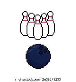 bowling ball sport pixel art