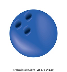 bowling ball sports equipment isolated icon