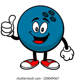 Bowling Ball with Thumbs Up