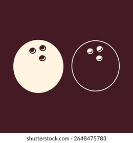 Bowling ball trendy vector art design fetching amazing colorful useful illustration.eps