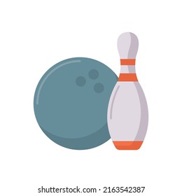 Bowling Ball vector flat icon for web isolated on white background EPS 10 file