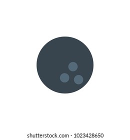 Bowling ball vector icon