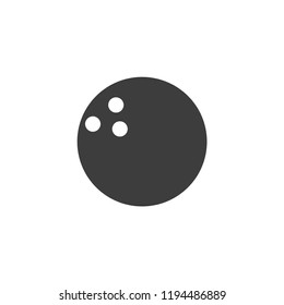 Bowling ball vector icon