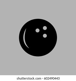bowling ball vector icon