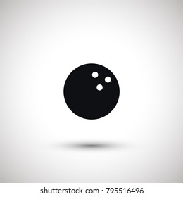 bowling ball vector icon