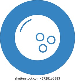 Bowling Ball Vektor Symbol Design Illustration