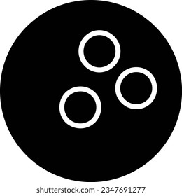 Bowling Ball Vector Icon Glyph Style