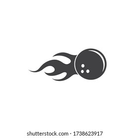 bowling ball vector icon illustration design template