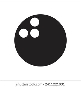 bowling ball vector icon line template