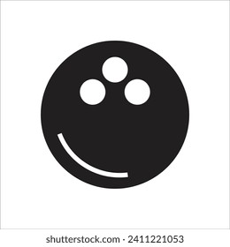 bowling ball vector icon line template