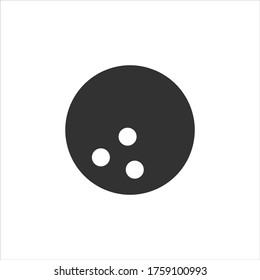 Icono del vector de bola de bolas en fondo blanco