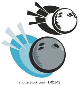 Bowling ball. Vector illustration